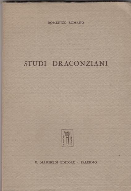 Studi draconziani - Domenico Romano - copertina