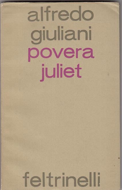 Povera Juliet - Alfredo Giuliani - copertina