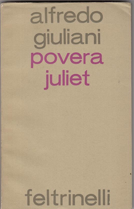Povera Juliet - Alfredo Giuliani - copertina