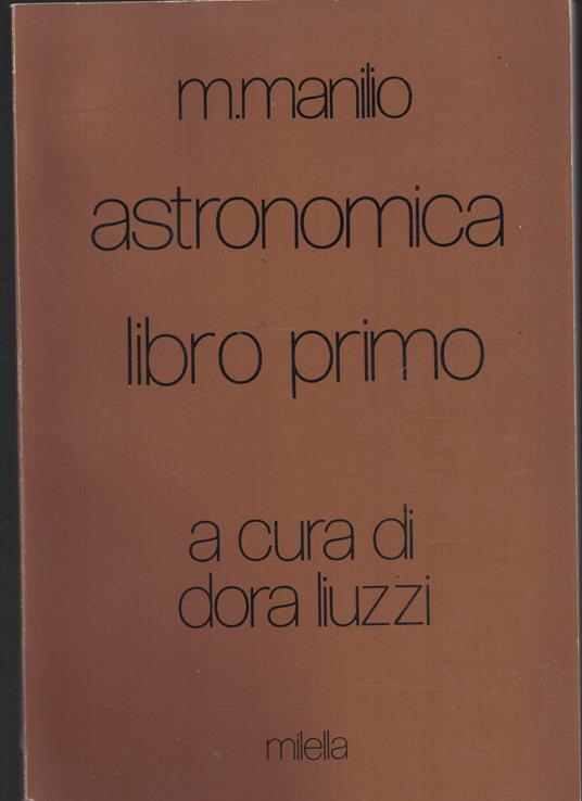 Astronomica. Libro 1º - copertina