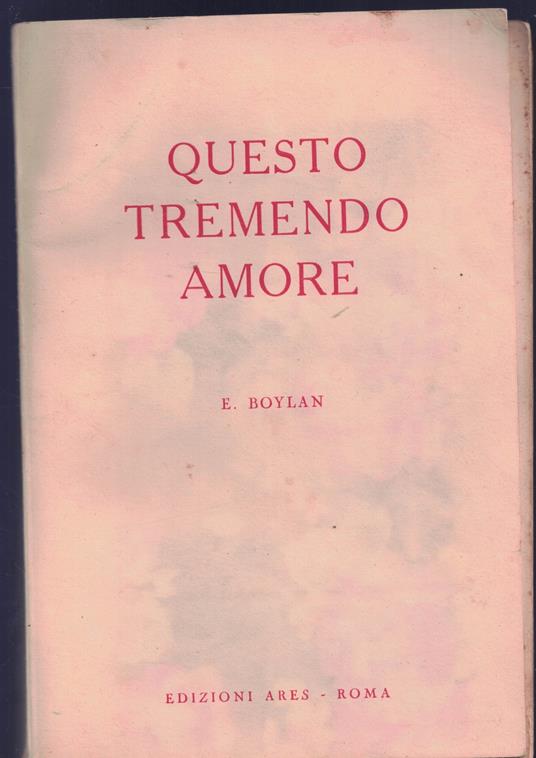 Questo tremendo amore - Eugene Boylan - copertina