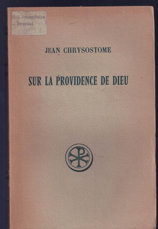 Sur la Providence de Dieu n. 79 Bilingue greco-francese - copertina