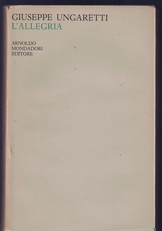 L'Allegria - Giuseppe Ungaretti - copertina