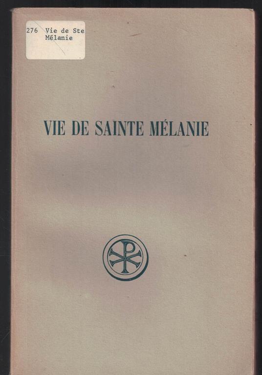 Vie de sainte Mélanie numero 90 bilingue greco-francese - copertina