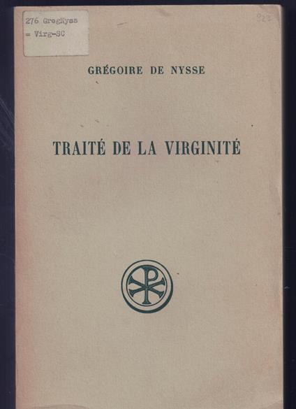 Traité de la virginité n. 119 bilingue greco-francese - copertina