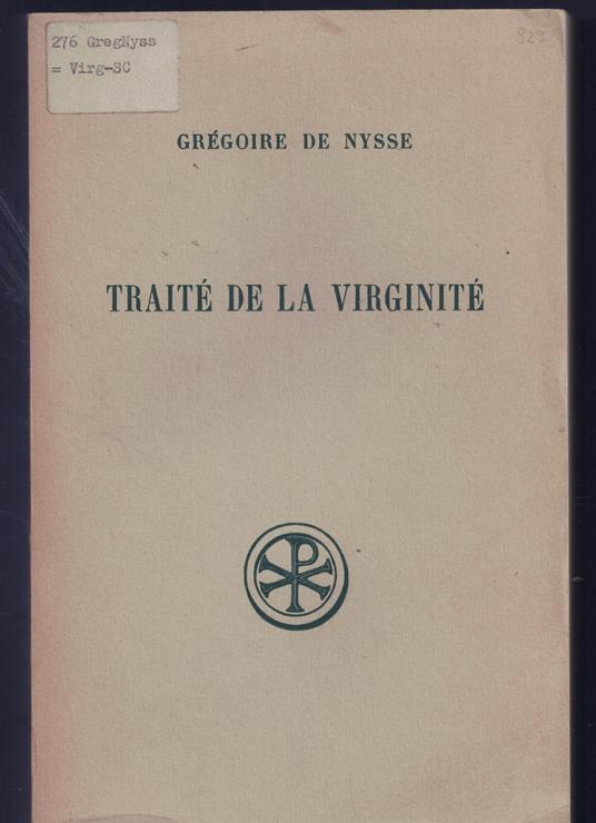 Traité de la virginité n. 119 bilingue greco-francese - copertina