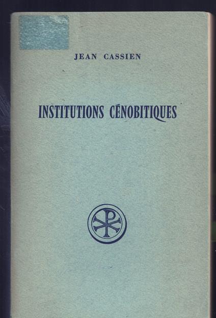 Institutions cénobitiques n. 109 bilingue latino-francese - copertina
