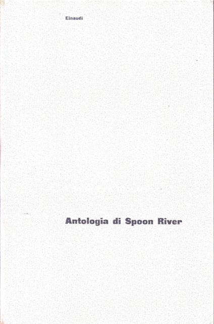 Antologia Di Spoon River - copertina