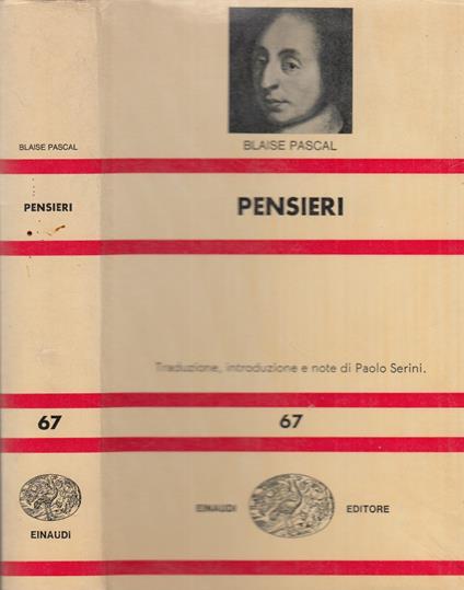 Pensieri - Blaise Pascal - copertina