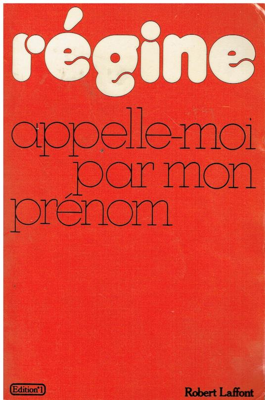 Appelle-moi par mon prénom - Régine - copertina