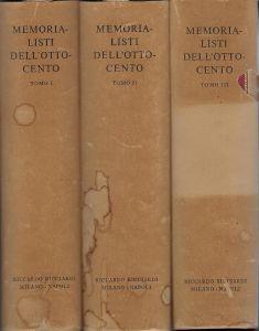 Memorialisti dell'Ottocento - copertina