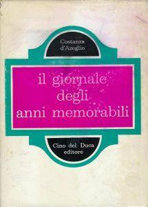 Il giornale degli anni memorabili - Costanza D'Azeglio - copertina
