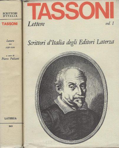 Lettere. Vol.1: 1591-1619 - Vol.2: 1620-1634 - Alessandro Tassoni - copertina