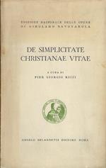 De simplicitate Christianae vitae