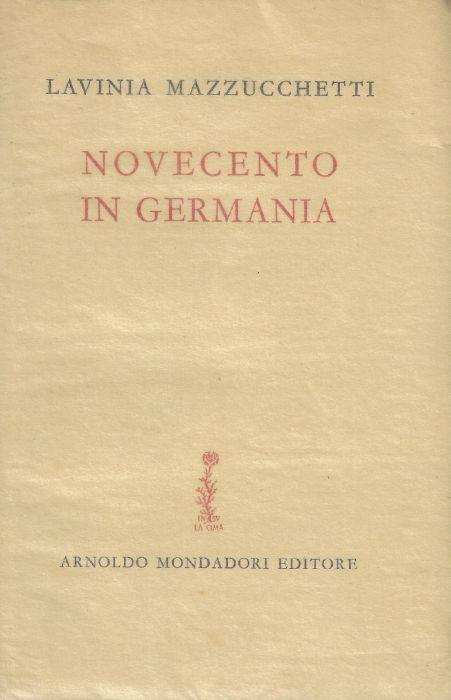 Novecento in Germania - Lavinia Mazzucchetti - copertina