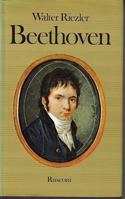 Beethoven - Walter Riezler - copertina