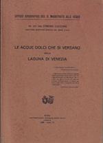 Le acque dolci che si versano nella laguna di Venezia