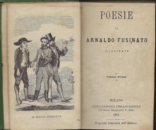 Poesie di Arnaldo Fusinato - Arnaldo Fusinato - copertina