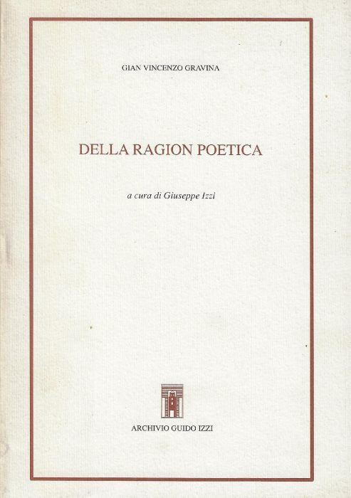 Della ragion poetica - Gianvincenzo Gravina - copertina