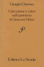 Educazione e valori nell'epistolario di Giovanni Vidari