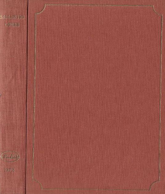 Opere - C. Crispo Sallustio - copertina