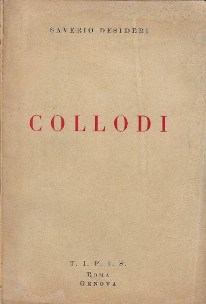 Collodi - Saverio Desideri - copertina