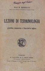Lezioni di terminologia giuridica, economica e finanziaria inglese