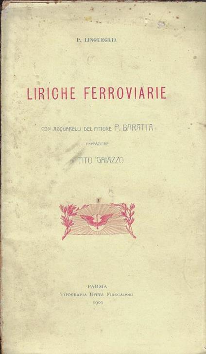 Liriche ferroviarie - Paolo Lingueglia - copertina
