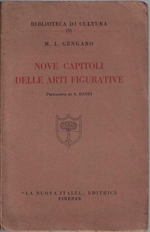 Nove capitoli delle arti figurative - Maria Luisa Gengaro - copertina