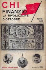 Chi finanziò la rivoluzione d'ottobre