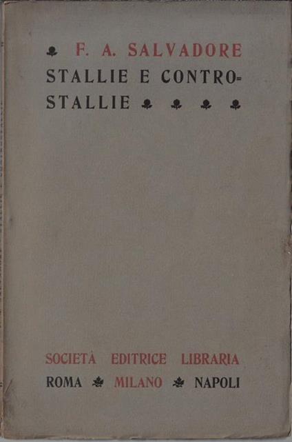 Stallie e controstallie - copertina