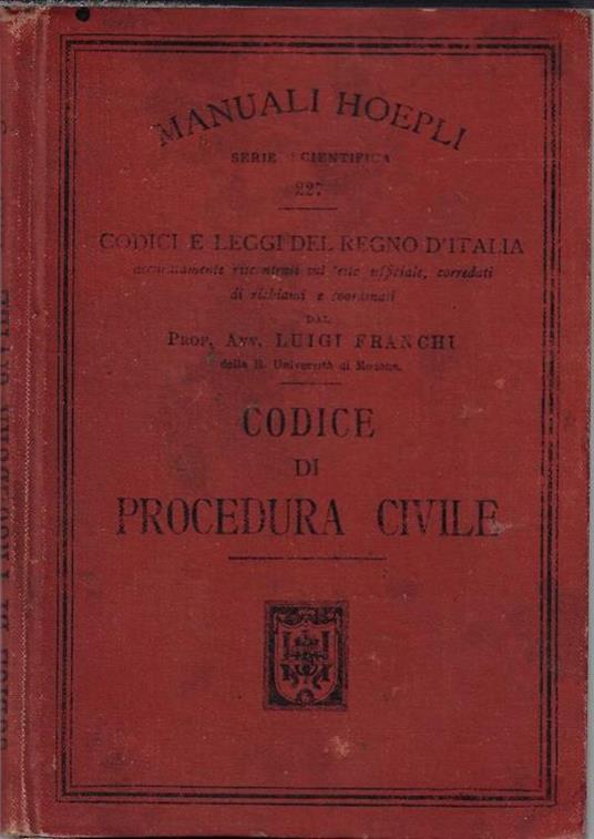 Codice di procedura civile - Talia - copertina