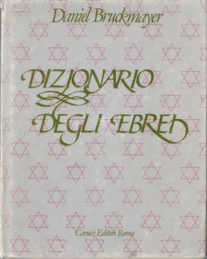 Dizionario degli ebrei - Daniel Bruckmayer - copertina