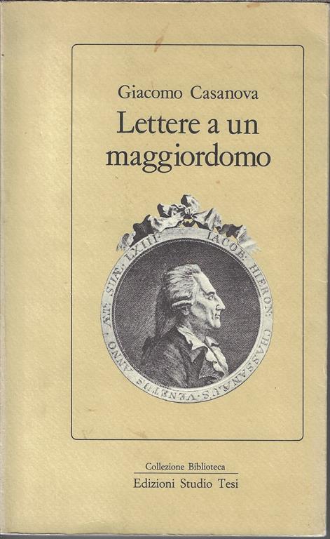 Lettere a un maggiordomo. Testo francese a fronte - Giacomo Casanova - copertina
