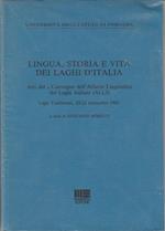 Lingua, storia e vita dei laghi d'Italia : atti del I convegno dell'Atlante Linguistico dei Laghi Italiani (ALLI) : Lago Trasimeno, 23-25 settembre 1982