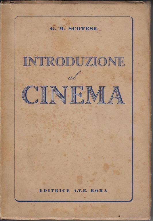 Introduzione al cinema - copertina