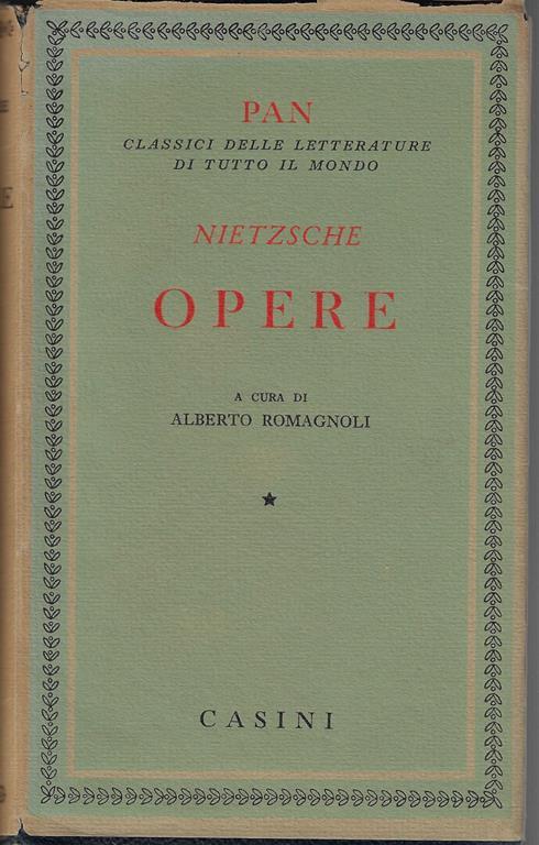 Opere, 1 - Friedrich Nietzsche - copertina