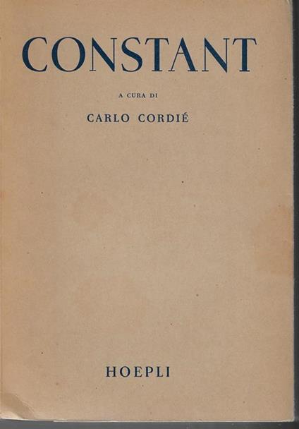 Benjamin Constant - copertina