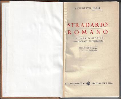 Stradario romano : dizionario storico etimologico-topografico - Benedetto Clausi - copertina