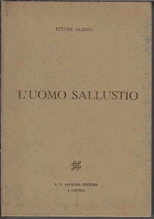 L' uomo Sallustio - Ettore Albino - copertina