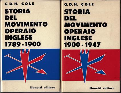 Storia del movimento operaio inglese, due volumi - copertina