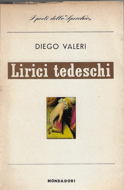 Lirici tedeschi - Diego Valeri - copertina