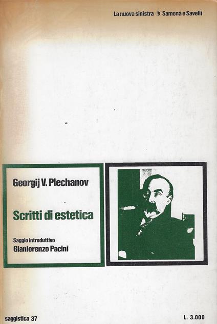 Scritti di estetica - Georgij V. Plechanov - copertina