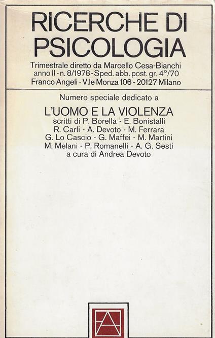 L' Uomo e la violenza - copertina
