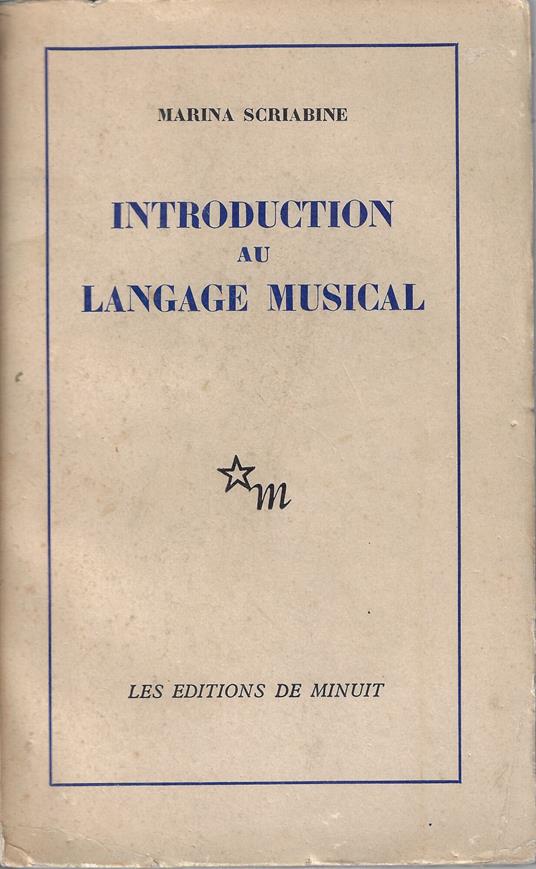 Introduction au langage musical - copertina