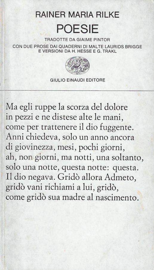 Poesie - Rainer Maria Rilke - copertina