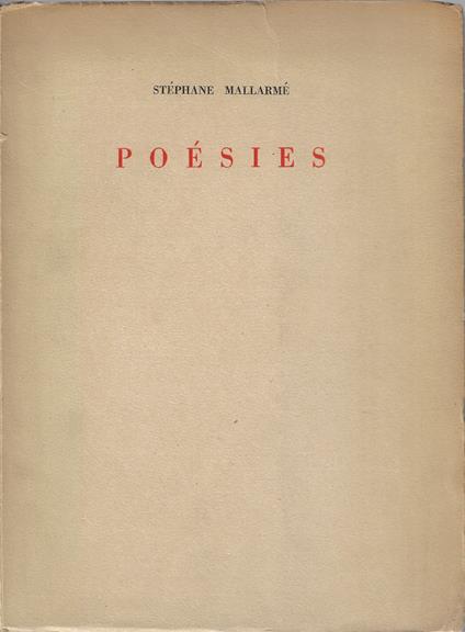 Poésies - Stéphane Mallarmé - copertina