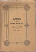 Atti della Prima Riunione degli scienziati italiani tenuta in Pisa nell'ottobre del 1839