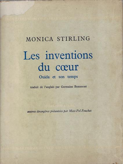 Les inventions du coeur : Ouida et son temps - copertina