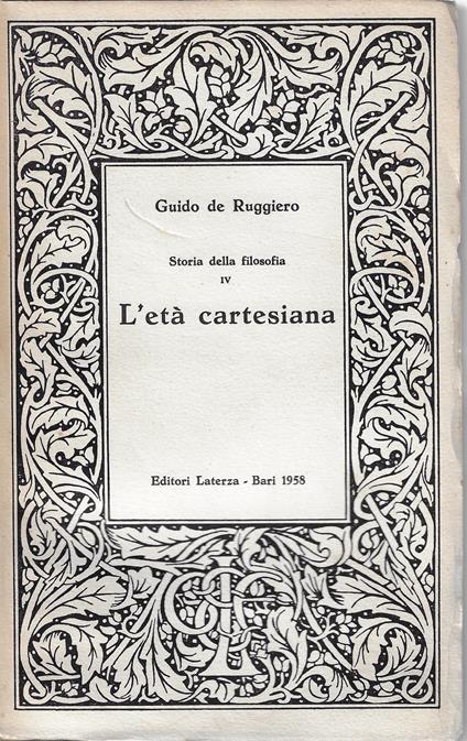 L' età cartesiana - Guido De Ruggiero - copertina